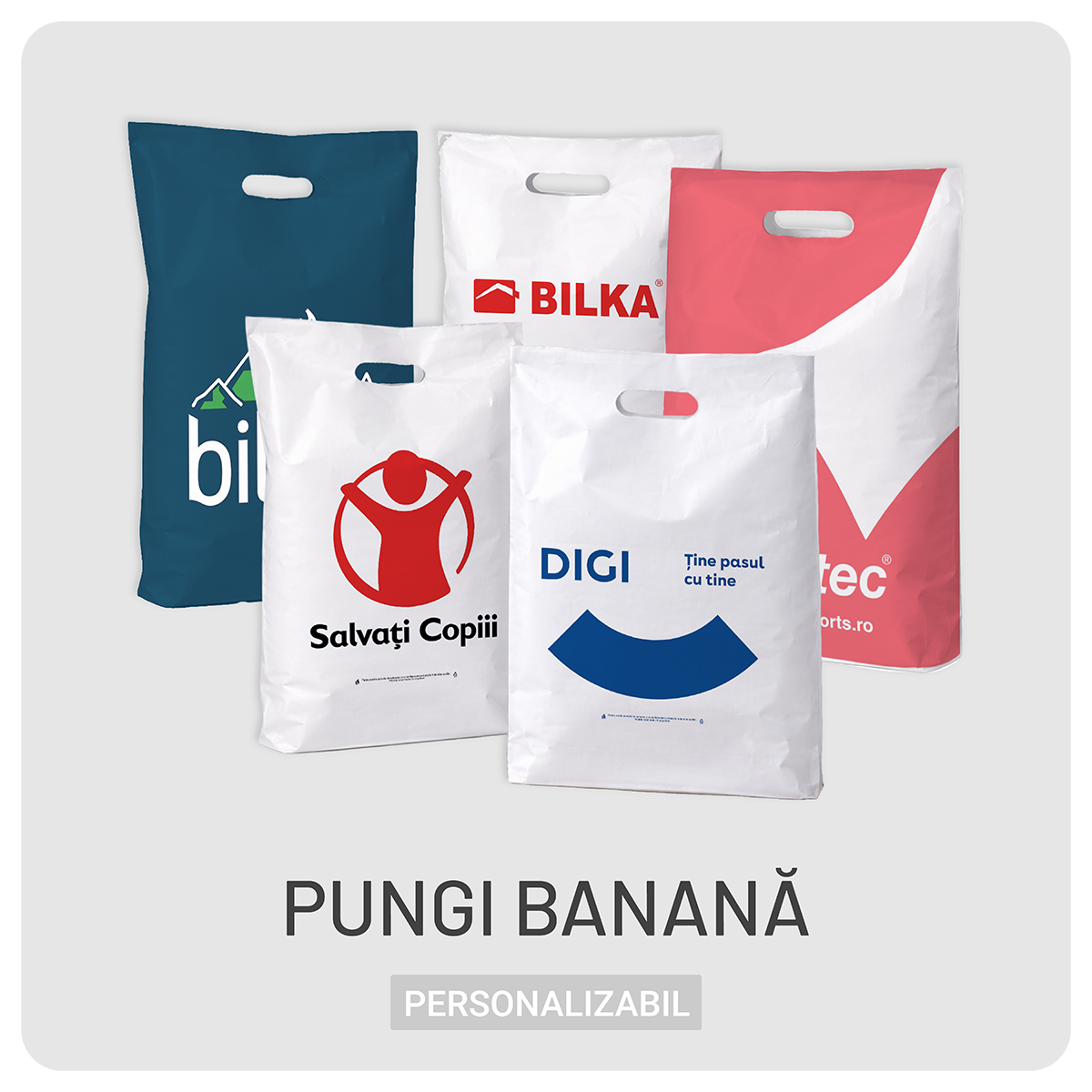 Pungi banană personalizabile