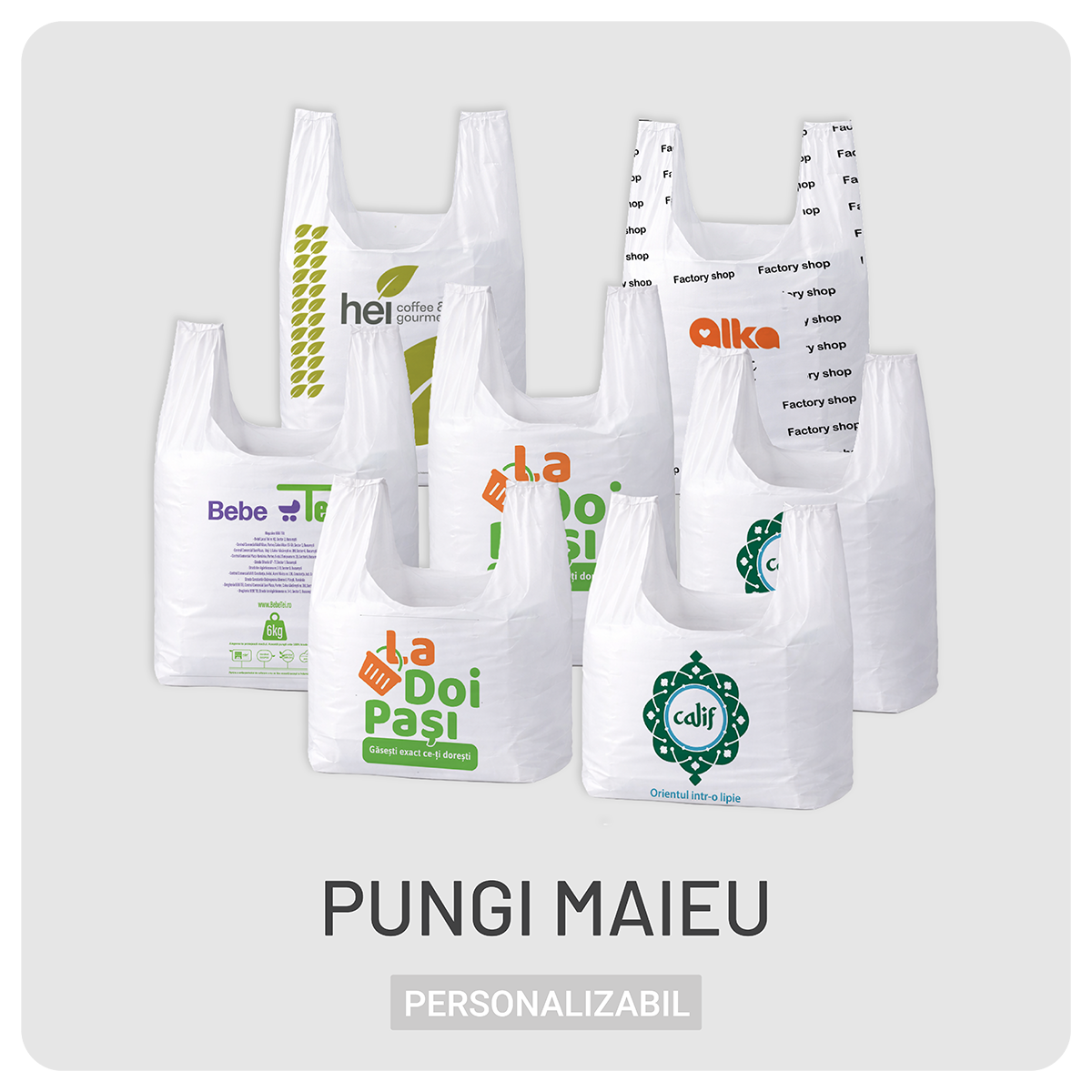 Pungi maieu personalizabile
